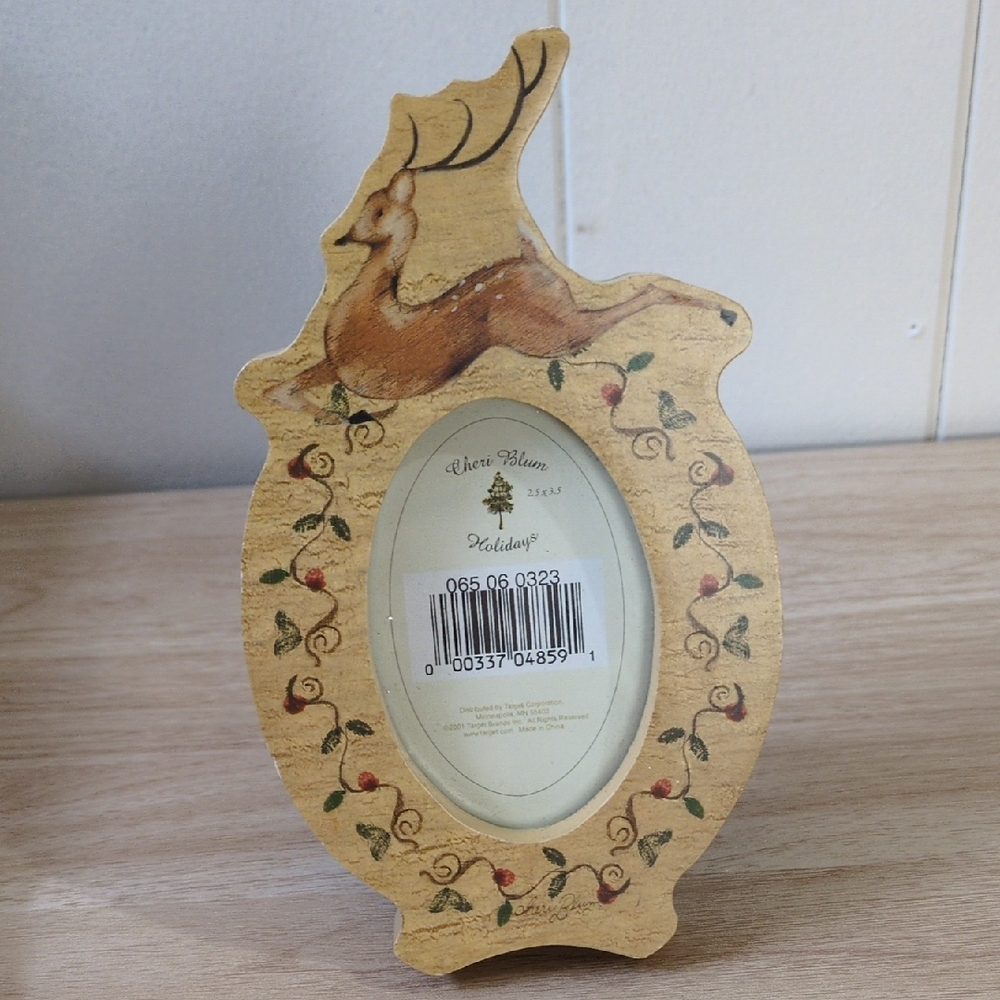 Reindeer Cheri Blum Holiday Picture Frame